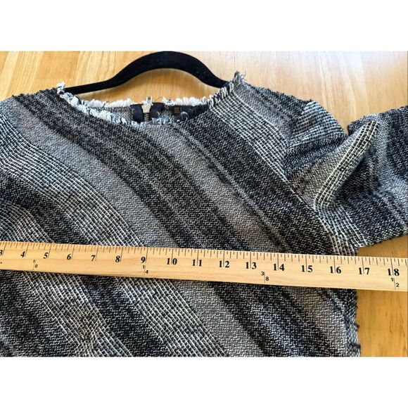 ZARA Basic Gray Textured Cotton Blend Dress, Made in Spain (Size S) - Picture 10 of 13